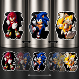 3D Lenticular Sticker - Sonic the Hedgehog - Sonic, Tails and Knuckles