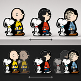 3D Lenticular Sticker - Peanuts - Charlie Brown, Lucy and Linus