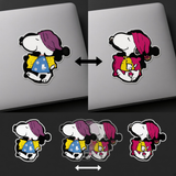 3D Lenticular Sticker - Peanuts - Snoopy