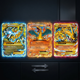 3D Lenticular Sticker - Pokémon - Mega Charizard X & Y TCG Card Art