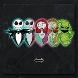 3D Lenticular Sticker - The Nightmare Before Christmas - Jack, Sally & Oogie Boogie