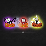 3D Lenticular Sticker - The Nightmare Before Christmas - Jack, Sally & Zero