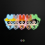 3D Lenticular Sticker - Powerpuff Girls - Bubbles, Blossom & Buttercup