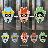 3D Lenticular Sticker - Powerpuff Girls - Bubbles, Blossom & Buttercup