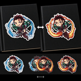 3D Lenticular Sticker - Demon Slayer - Tanjiro Kamado (Tanjiro Kamado (Water and Fire Breathing))