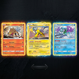 3D Lenticular Sticker - Pokémon - Entei Raikou Suicune TCG Card Art
