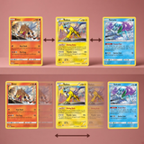 3D Lenticular Sticker - Pokémon - Entei Raikou Suicune TCG Card Art