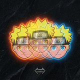 3D Lenticular Sticker - Naruto - Uzumaki Headshots