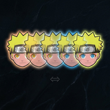 3D Lenticular Sticker - Naruto - Uzumaki Headshots
