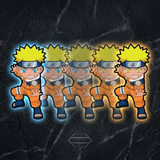 3D Lenticular Sticker - Naruto - Uzumaki Fighting Stance