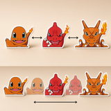 3D Lenticular Sticker - Pokémon - Charizard Peeking