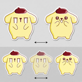 3D Lenticular Sticker - Sanrio - Pompompurin Wearing Beret