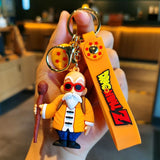 3D PVC Figure Keychain - Dragon Ball Z - Master Roshi With Staff