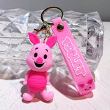 3D PVC Figure Keychain - Winnie the Pooh - Piglet Smiling