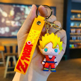 3D PVC Figure Keychain - Dragon Ball Z - Chibi Goku Super Saiyan Variant 2