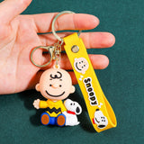 3D PVC Figure Keychain - Peanuts - Charlie Brown Sitting Variant 2