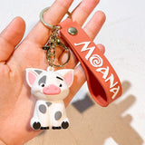 3D PVC Figure Keychain - Moana - Pua Sitting Variant 2