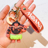 3D PVC Figure Keychain - Moana - Maui Holding Fish Hook