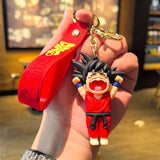 3D PVC Figure Keychain - Dragon Ball Z - Chibi Goku Screaming