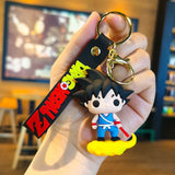 3D PVC Figure Keychain - Dragon Ball Z - Chibi Goku Nimbus Power Pole