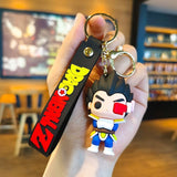 3D PVC Figure Keychain - Dragon Ball Z - Chibi Vegeta Scouter Armor