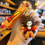 3D PVC Figure Keychain - Dragon Ball Z - Goku Super Saiyan 4 Dragon Balls