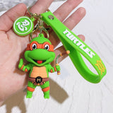 3D PVC Figure Keychain - Teenage Mutant Ninja Turtles - Michelangelo Figure