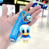 3D PVC Figure Keychain - Disney - Donald Duck With Donald Duck Strap