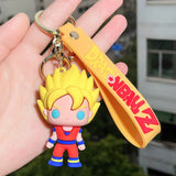 3D PVC Figure Keychain - Dragon Ball Z - Chibi Goku Super Saiyan Variant 2
