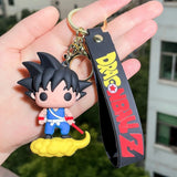 3D PVC Figure Keychain - Dragon Ball Z - Chibi Goku Nimbus Power Pole