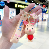 3D PVC Figure Keychain - Winnie the Pooh - Piglet Figure