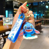 3D PVC Figure Keychain - Lilo & Stitch - Stitch 3D Figure With Wide Smile