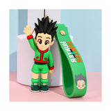 3D PVC Figure Keychain - Hunter x Hunter - Gon Freecss Green Outfit Waving