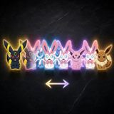 3D Lenticular Sticker - Pokémon - Umbreon, Sylveon, Espeon & Eevee