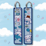 Embroidery Keychain - Sanrio - Cinnamoroll (Blue Sky Background)