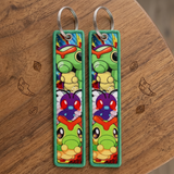 Embroidery Keychain - Pokémon - Caterpie & Butterfree (Evolution Pattern)