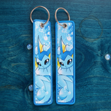 Embroidery Keychain - Pokémon - Vaporeon (Portrait, Bubbles)