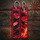 Embroidery Keychain - Demon Slayer - Tanjiro Kamado (Fire/sun Breathing)
