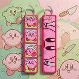 Embroidery Keychain - Nintendo - Kirby (Knife / Cute Faces)