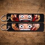 Embroidery Keychain - One Piece - Luffy (Smiling Close-up)