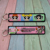 Embroidery Keychain - Powerpuff Girls - Logo & Trio