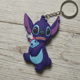 PVC Keychain - Lilo & Stitch - Stitch Hugging Scrump Doll
