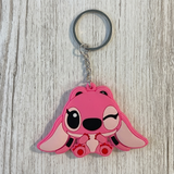 PVC Keychain - Lilo & Stitch - Angel Winking