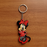 PVC Keychain - Mickey Mouse & Friends - Minnie Mouse In Red Dress