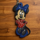 PVC Keychain - Mickey Mouse & Friends - Minnie Mouse Standing (Blue Bow)