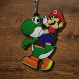 PVC Keychain - Super Mario - Mario Riding Yoshi