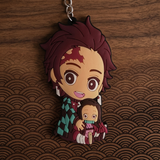 PVC Keychain - Demon Slayer - Tanjiro Kamado Chibi With Nezuko