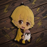 PVC Keychain - Demon Slayer - Zenitsu Agatsuma Sitting With Sparrow