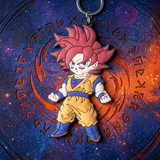 PVC Keychain - Dragon Ball - Goku Super Saiyan God (Red)