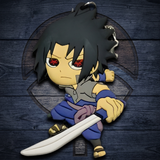 PVC Keychain - Naruto - Sasuke Uchiha With Sword